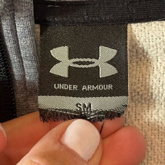 Under Armour Mens Full Zip Loose Fit Jacket Gray Size Small - Picture 7 of 10